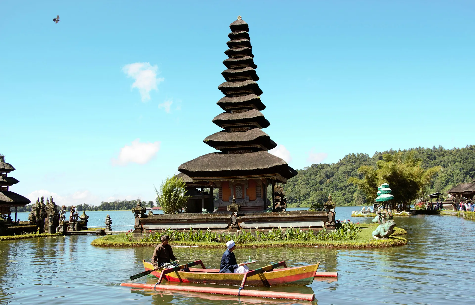 True Blue Bali Trip full day private North Tabanan highland lake tour Beratan Temple