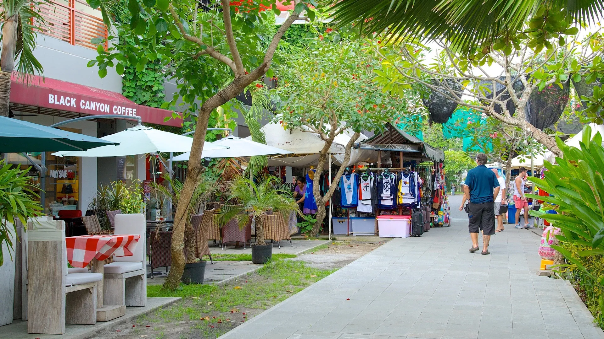True Blue Bali Trip Seminyak Square in the morning